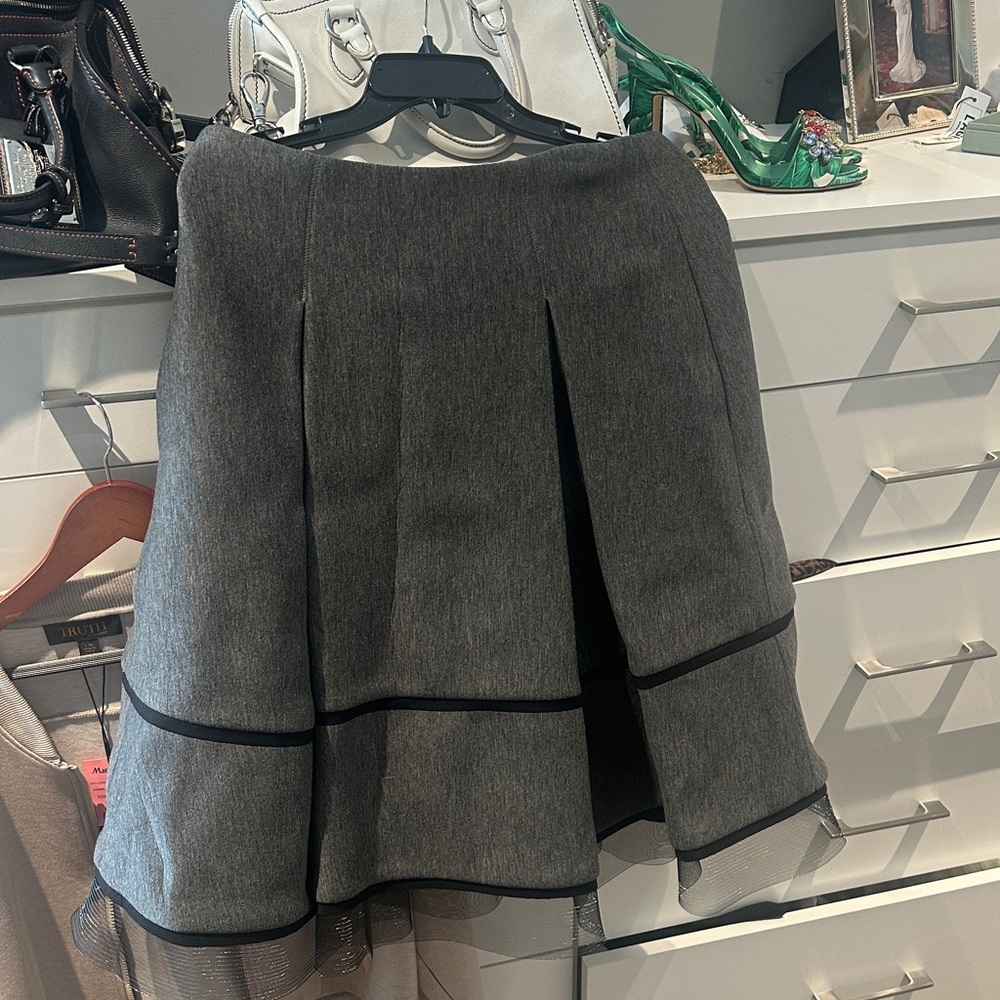 Donna Karan Charcoal A-Line Skirt
